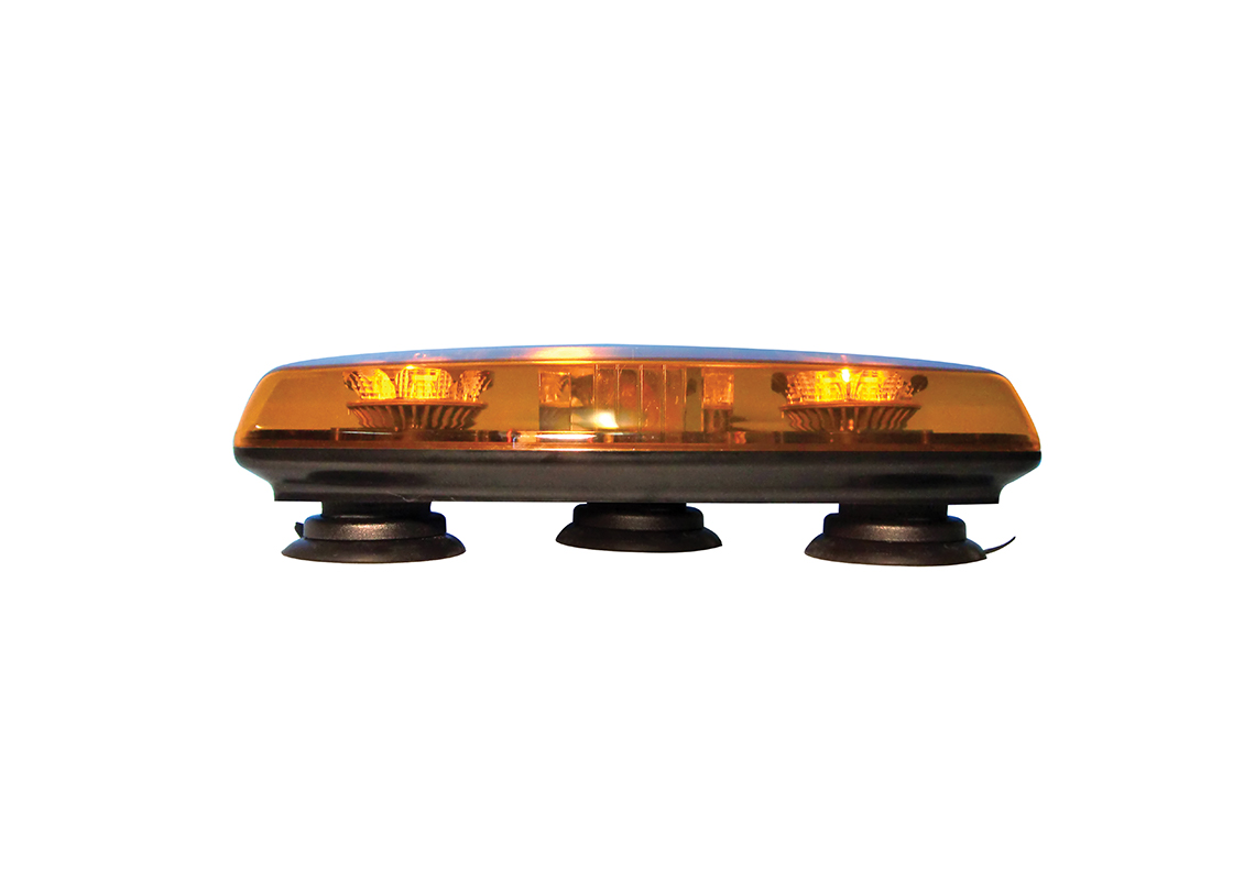 Mini rampe SPARTAN 55 cm - 24 LEDs - Orange - Fixation permanente