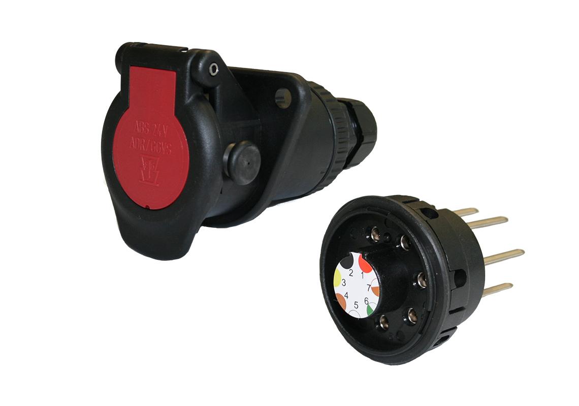 24v Schéma Branchement Prise Remorque Poid Lourd Socle Prise ABS/EBS 5/7B ISO 7638 - Vignal| Vignal Group