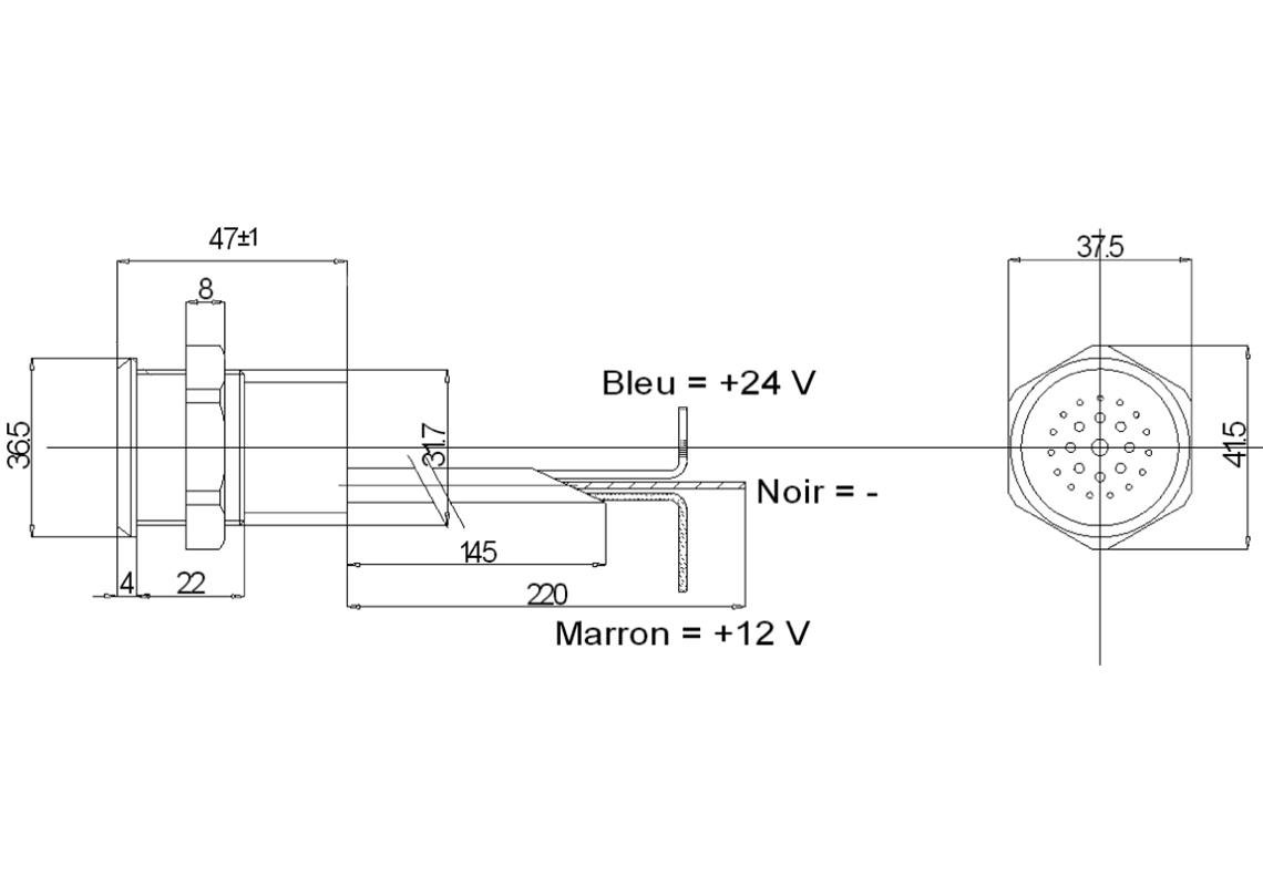 Ultrakompakter akustischer Rückfahrwarner 24Vdc (100dB) - Vignal