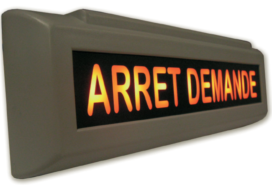 LED-Leuchtkasten mit Nachricht für Busse und Reisebusse - Vignal