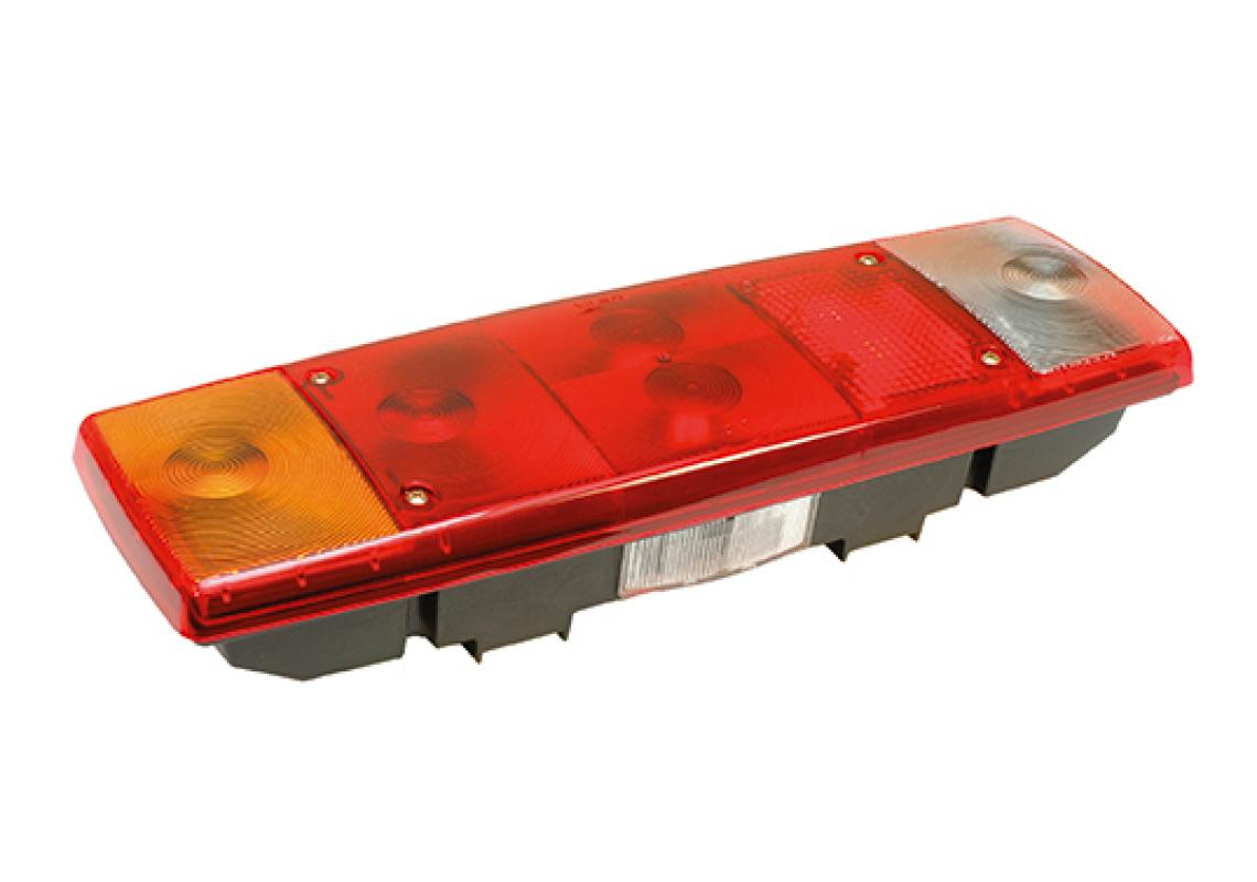 Fanale Posteriore LED 140mm Per Trattori E Mezzi Agricoli - 12-24V, IP67, Con Stop, Posizione E Freccia