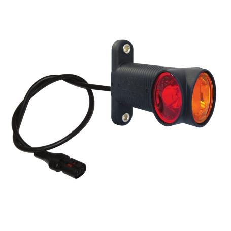 Optronics MCL0032RBBP - Feu De Gabarit LED Rouge à Montage En Saillie, Lentille Acrylique Interchangeable