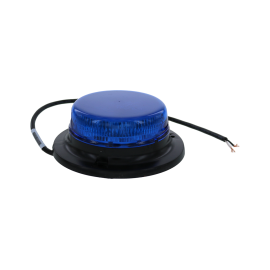 Lampeggiante LED ATLASSINO a 3 punti, blu, con uscita cavo centrale