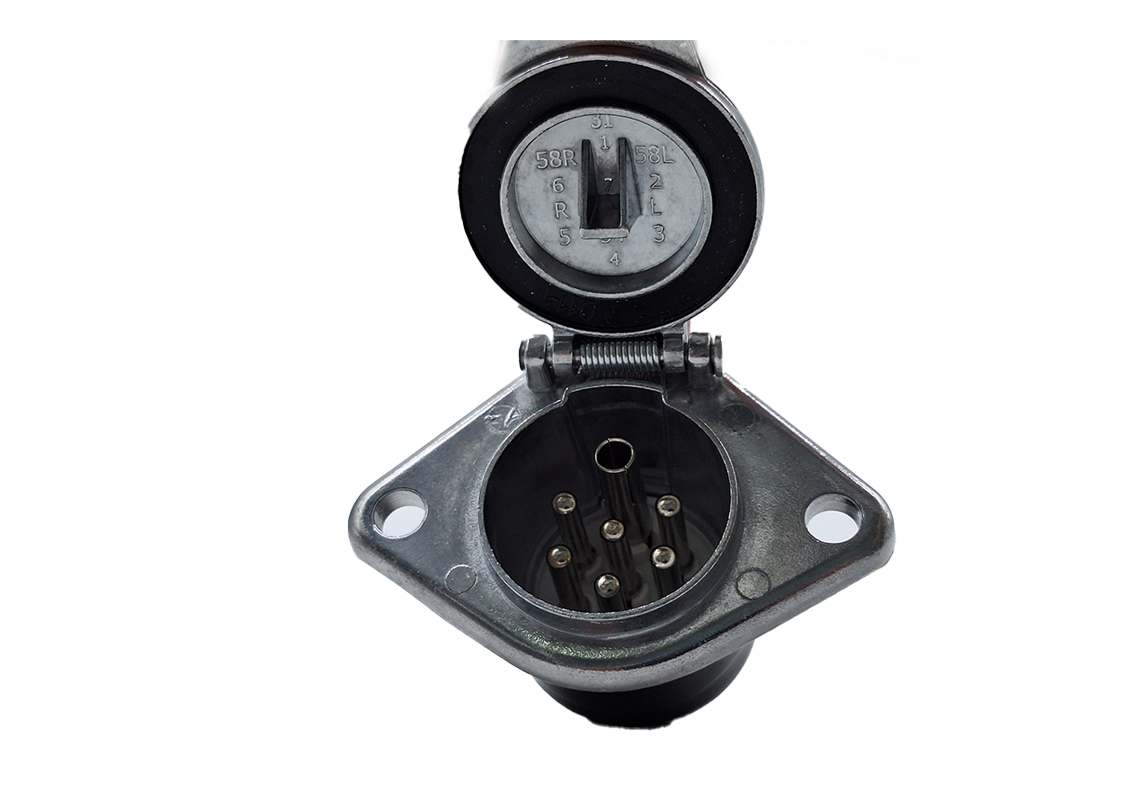 SOCKEL STECKDOSE 24S 7B METALL