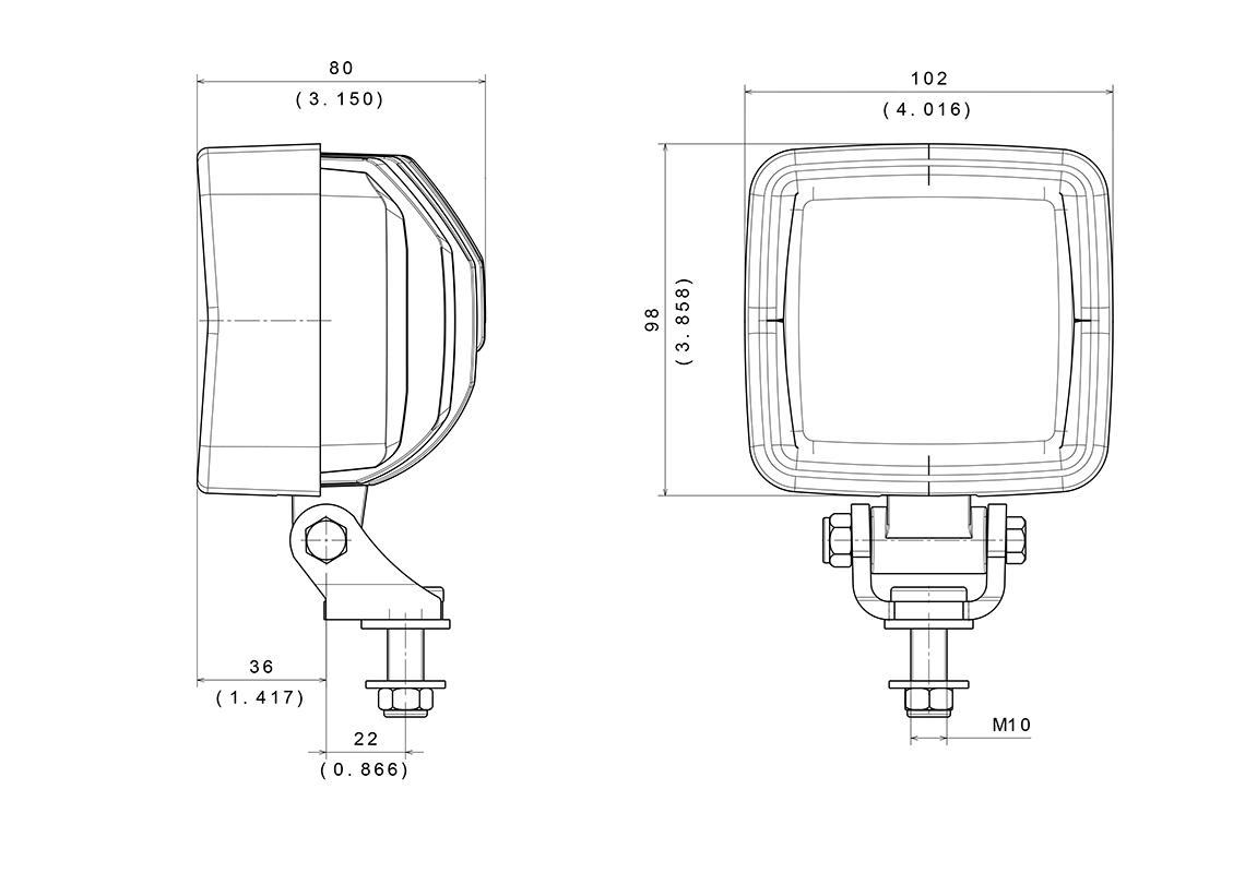 Faro da lavoro Heavy Duty LED 3000 Lumen Lungo raggio